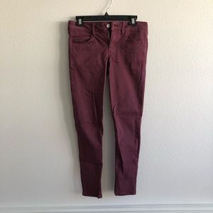 Dark Magenta Jeans